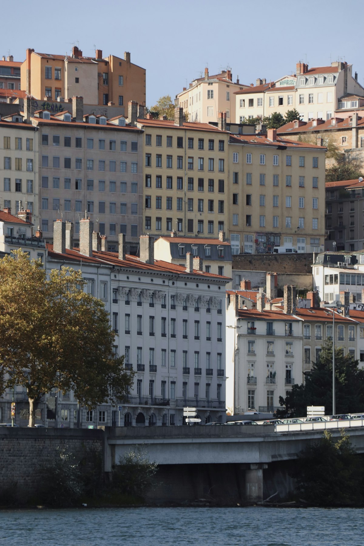 Facade of a residential building in Lyon